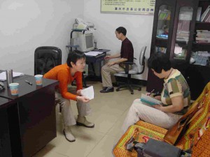 Chen Yuying works in Handicapped Service Station in Zhongxia